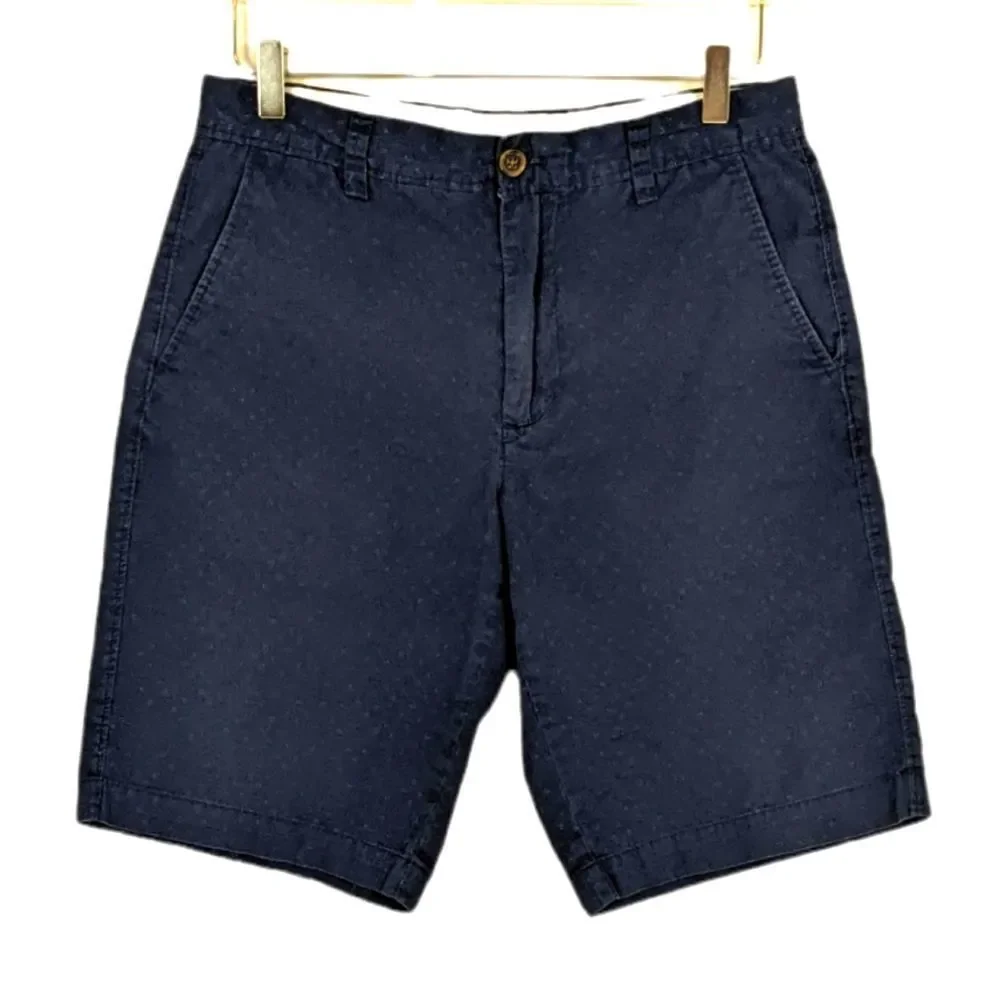J. Crew Men's Navy Blue Cotton Shorts Waist 30